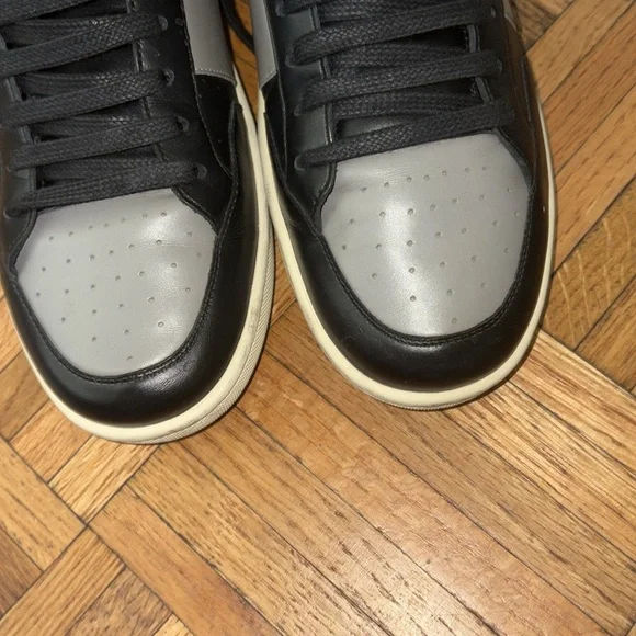 Saint Laurent Black and Gray High-Top Sneakers - Picture 8 of 14